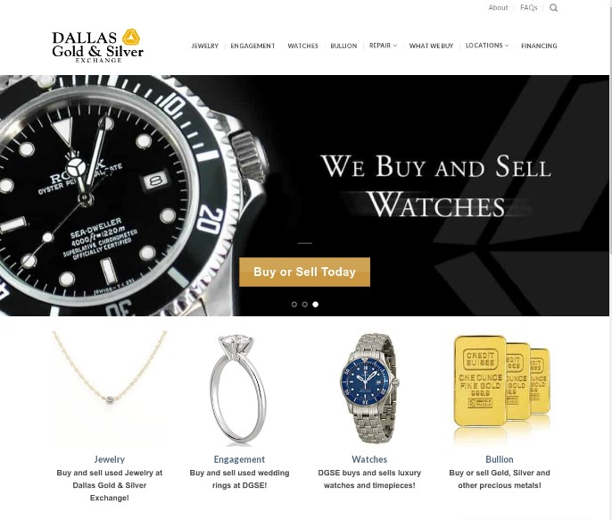 Dallas Gold & Silver Exchange Review website