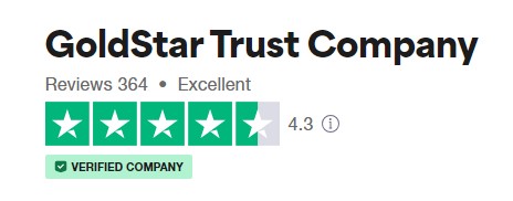 GoldStar Trust Company Review Trustpilot rating