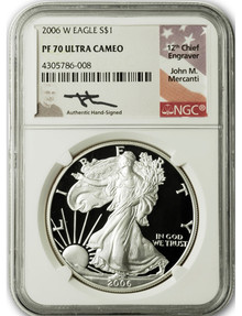 LCR Coin Review Silver eagles signed by John M. Mercanti and Edmund Moy