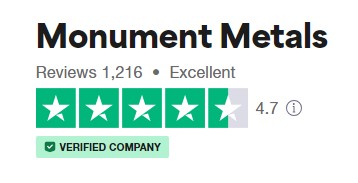 Monument Metals Review Trustpilot rating