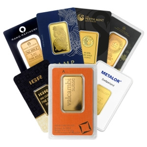 US Gold Bureau Reiew 1 oz Gold bar - Hallmark Varies